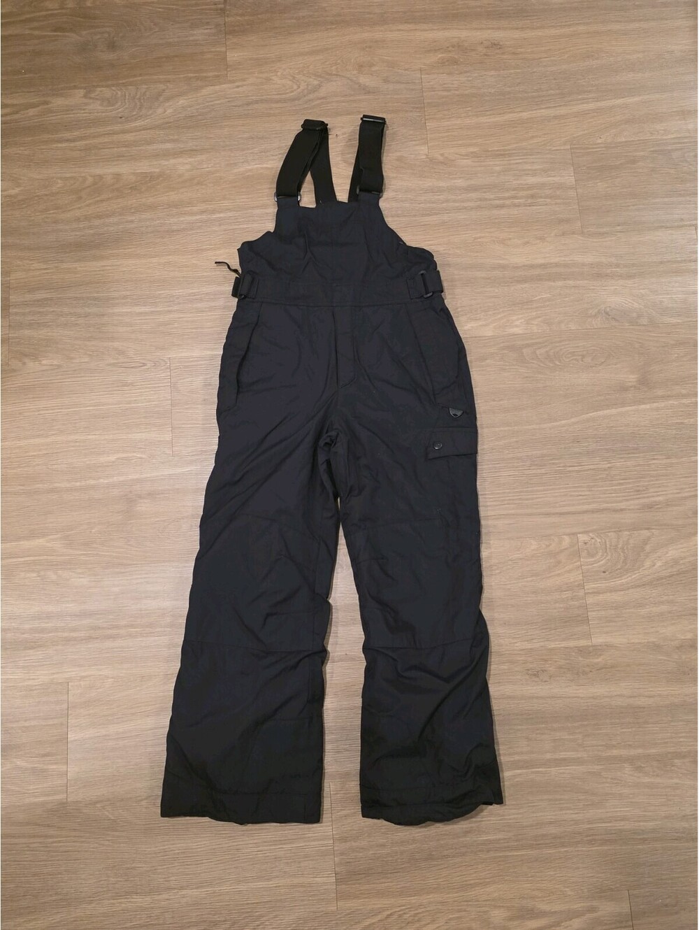 Columbia Youth Black Insulated Snow Bib Overalls Ski Pants M (10/12)